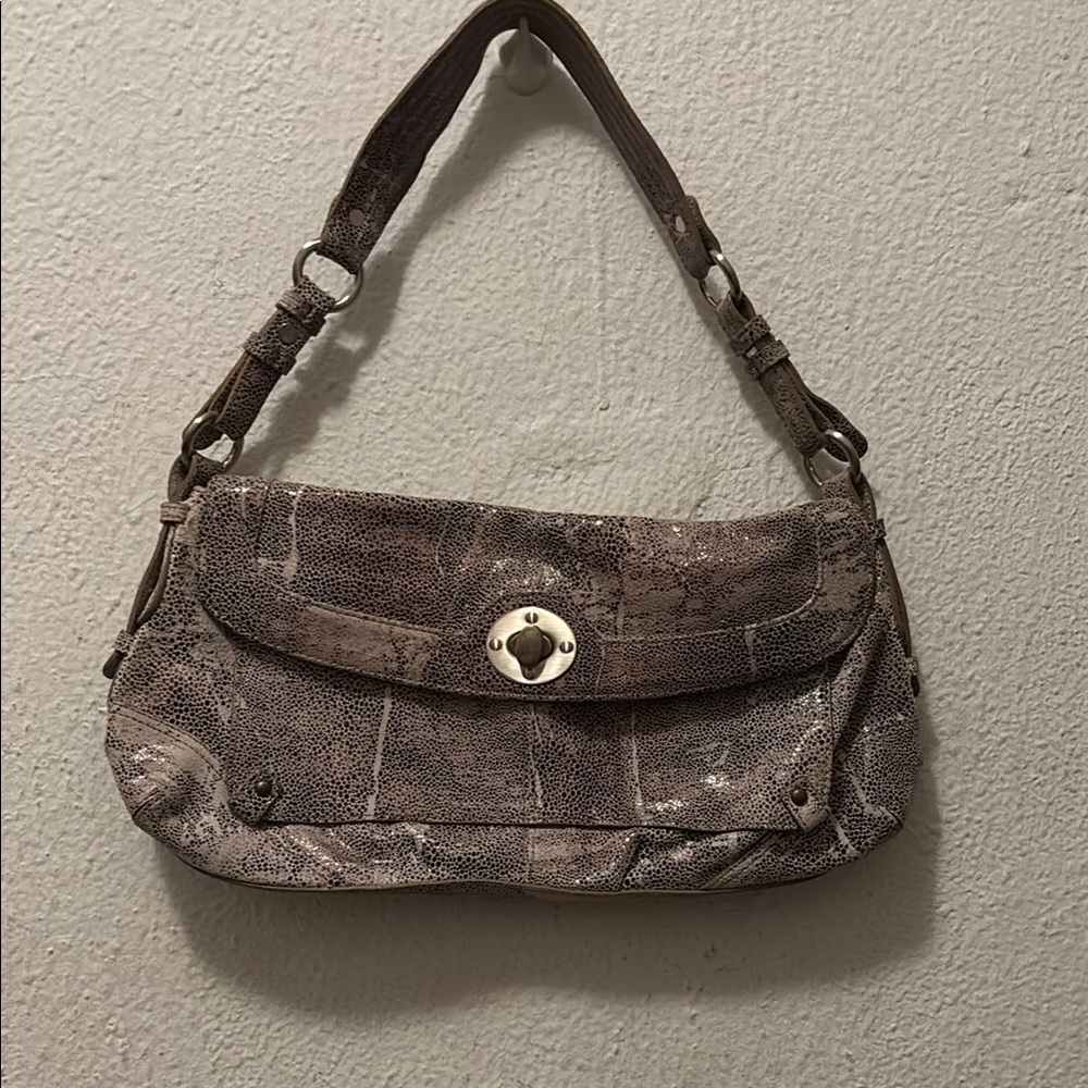 hayden-harnett Brown Textured Shoulder Bag